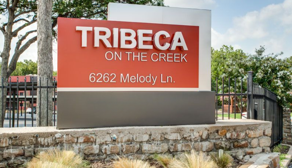 tribecca on the creek sign at The Tribeca On  Creek
